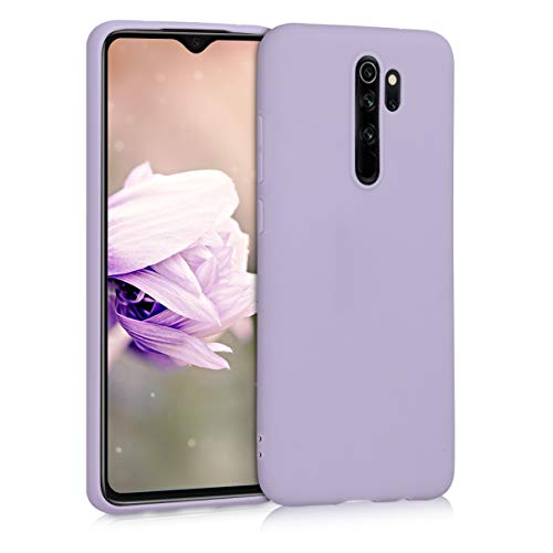 kwmobile Funda Compatible con Xiaomi Redmi Note 8 Pro - Carcasa de TPU Silicona - Protector Trasero en Lila