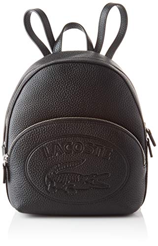 Lacoste NF3186, Mochila para Mujer, Negro, Talla única