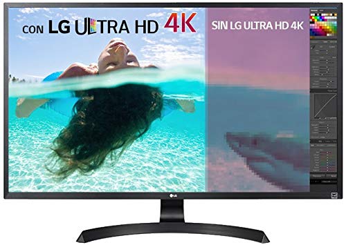 LG 32UD59-B - Monitor 4K UHD de 80 cm (31,5") con Panel VA (3840 x 2160 píxeles, 16:9, 300 cd/m², DCI-P3 >95%, 3000:1, 4 ms, 60 Hz) Color Negro