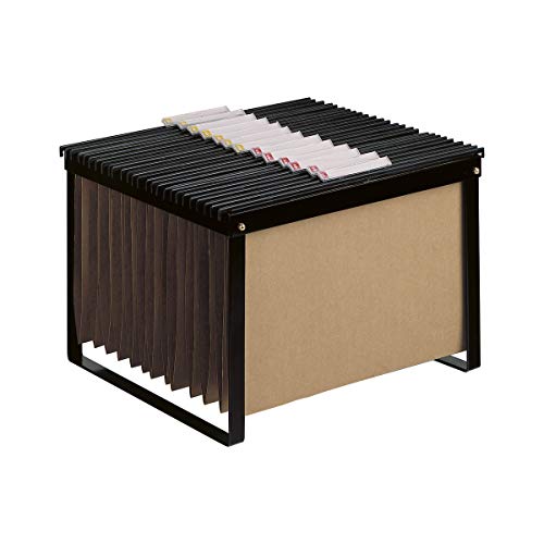 Liderpapel KF15265- Soporte para papel tamaño DIN A 4, fabricado con pletina de hierro, 383x34x346 mm, color negro