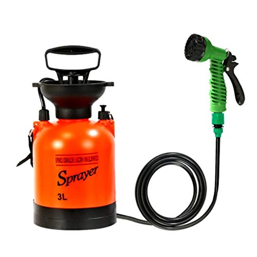 LIFEIYAN Poder De Riego Ducha Al Aire Libre, 3L / 5L / 8L Acampar Al Aire Libre Ducha Bañera Portátil Multifuncional Viajes Rociador De Riego De Lavado De Coches Pulverizador Pequeño Con Pistola De Ag