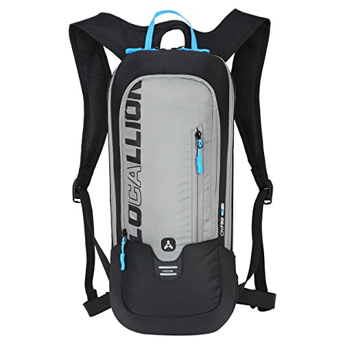 Local Lion 6L Mochilas de Hidratacion Ciclismo al Aire Libre de Unisex Multifuncional Impermeable de Poliester para Viaje Gris