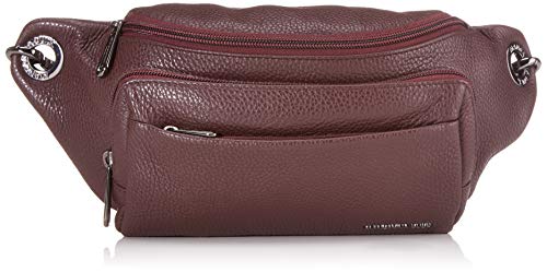 Mandarina Duck Mellow Leather Belt Bag, Bolsa de mensajero para Mujer, Morado (Vineyard Wine), 28x14x9 centimeters (W x H x L)