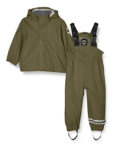 mikk-line Rain Set Chaqueta de Lluvia, Dusty Olive, 74 para Bebés