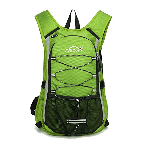 Minetom Ultra Ligero 12L Mochilas Impermeable Viaje Morral Deporte Sport Multifunción Bolsa Plegable Trekking Viajes Verde Version A(24 * 15 * 44 Cm)