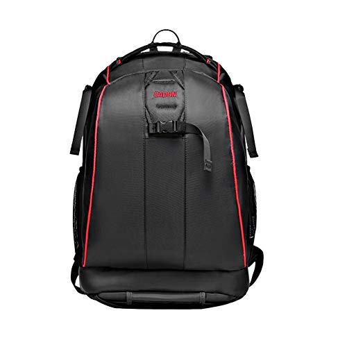 Mochila Bolso de la cámara de DSLR trípode Mochila Impermeable Titular Fotografía Mochila (Color : Black, Size : S)