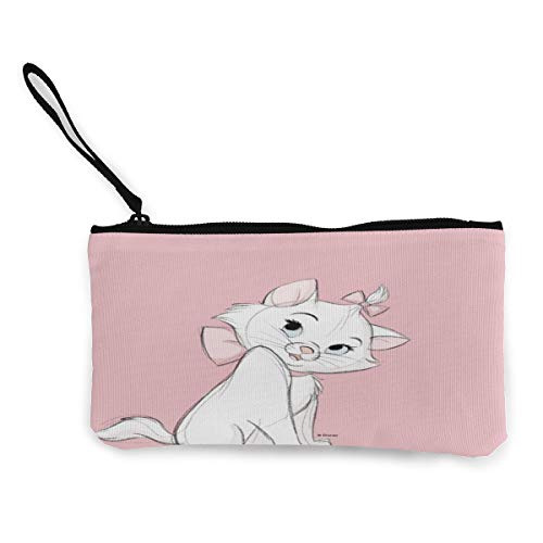 Monedero En Efectivo, Bolsa De Lona De Gran Capacidad con Asa, Estuche De Lápices Cosmético Personalizado/Caja De Lápices/Bolsa De Almacenamiento-Aristogatos Shy Marie