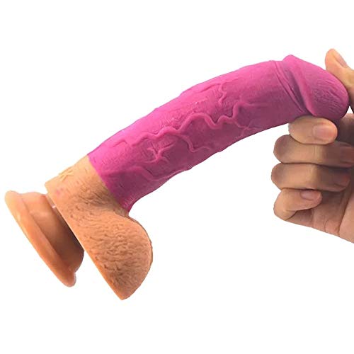 MXYLYLAT2 Pénés Dé Sǐlǐcǒná, 19cm / 7.48" Palo Extra Regalo de la Taza Completa de la vibración de succión Gran Súper Enorme presión Ultra Suave Herramienta