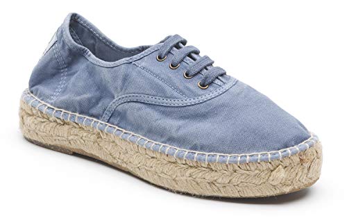NATURAL WORLD Eco 687E Ladies Womens Canvas Lace UP Flat Shoes Sneakers Trainer Relax Size Washed out Style