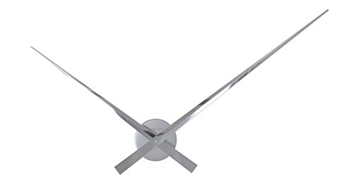 NeXtime reloj de pared muy grande "HANDS", simplemente agujas de aluminio, ø 85 cm