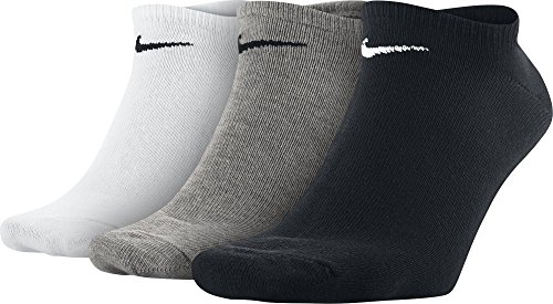 Nike 3Ppk Value Pack 3 Calcetines para hombre, Multicolor (Negro/blanco/gris), 42-46