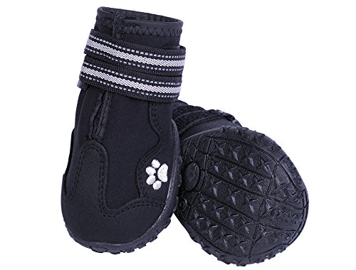 Nobby Zapatillas para Perros Runners 2 Unidades, Color Negro, Talla XXL (8), Largo: 80 mm, Ancho: 71 mm