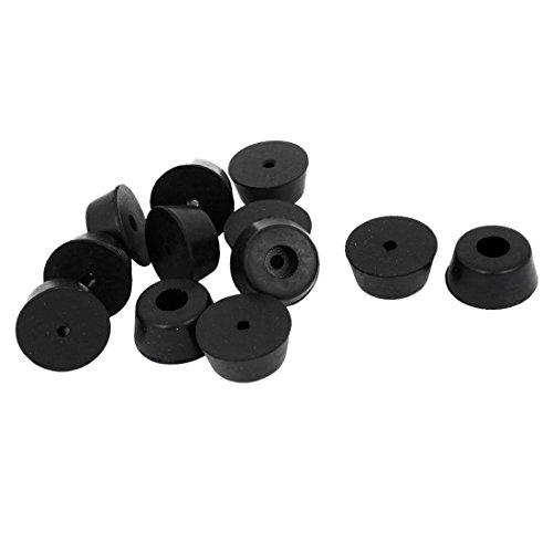 Otomanas - TOOGOO(R) 12 piezas lavadoras conicas de pata de goma antideslizantes de muebles de 22mm x 10mm