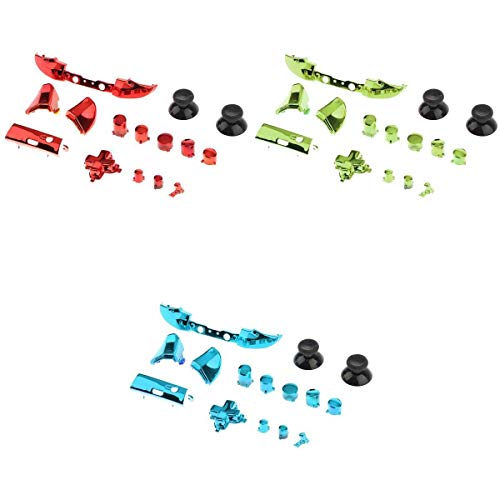 P Prettyia 3X Botones Completos Tapa De Palanca De Pulgar LB RB LT RT Set Kits De Modificación para Xbox One Slim S