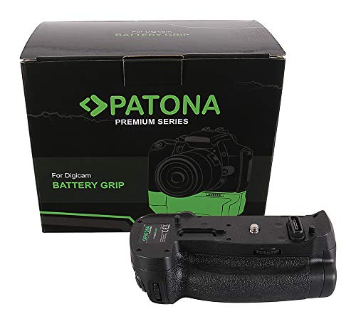 PATONA 1493 - Repuesto para empuñadura de batería Nikon MB-D18 para D850 con mando a distancia IR (compartimento de batería para 1X EN-EL15 o EN-EL18A y 8X AA)