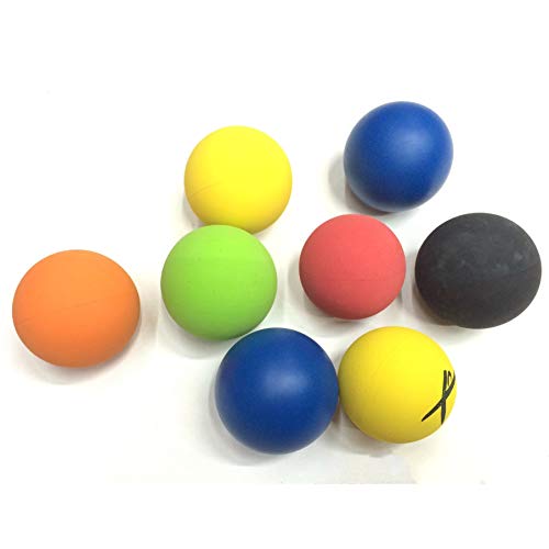 Pelota de squash Pelotas de puntos azules de 6 cm Pelota de squash estándar estadounidense Pelota hueca de goma, alto espesor de pared Accesorios de competencia de rebote Velocidad media