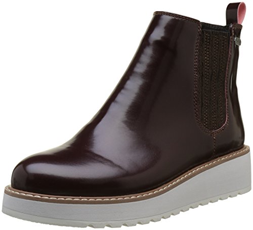 Pepe Jeans London Ramsy Chelsea, Botas Mujer, Rojo (Burgundy), 39 EU