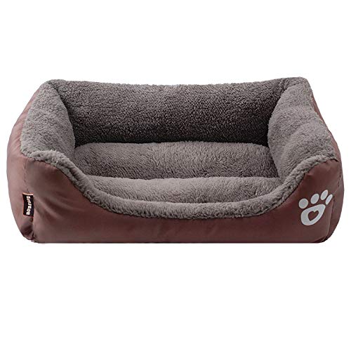 Phonleya Sofá Cama para Mascotas, cálido, Suave, cómodo, Premium, de Tela Oxford de Alta flexibilidad, Impermeable, Cama de Humedad para Perros Grandes y medianos 26,72 X 21,62 X 6,29pulgada