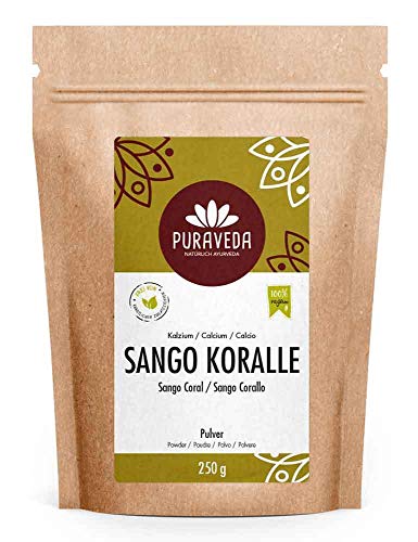 Polvo de coral Sango altamente dosificado 250 g - Okinawa, Japón - polvo de coral Sango - naturalmente alto contenido de calcio - sin aditivos - embotellado en la manufactura en Alemania