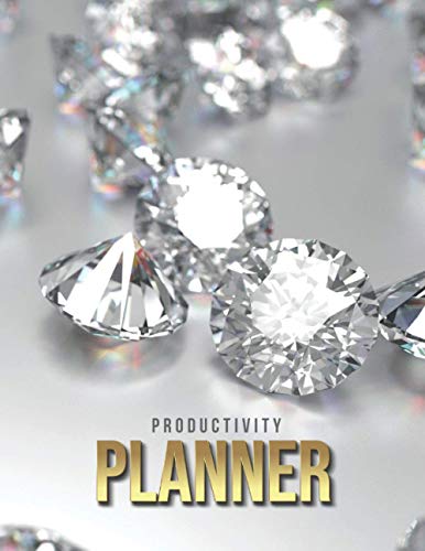 Productivity Planner: Diamonds on Silver - Jewel Making Art Photo / Undated Weekly Organizer / 52-Week Life Journal With To Do List - Habit and Goal ... Calendar / Large Time Management Agenda Gift