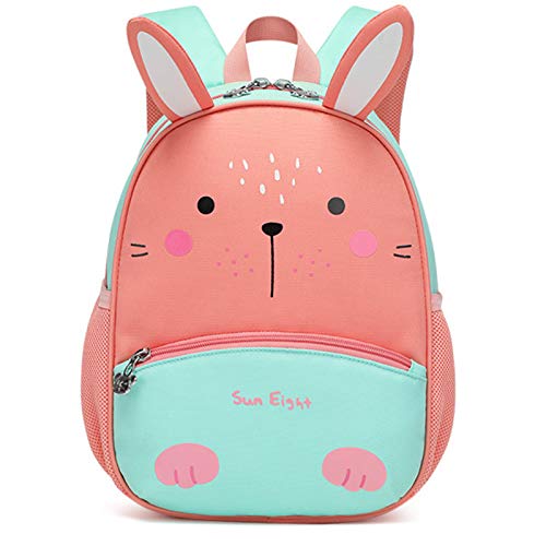 PROTAURI Mochilas para Niños - Niñas Bolsa para la Escuela Dibujos Animados Animales Mochila Infantil Viaje Mochila para Guardería Preescolar Primaria Viajar(2-6 años de Edad)