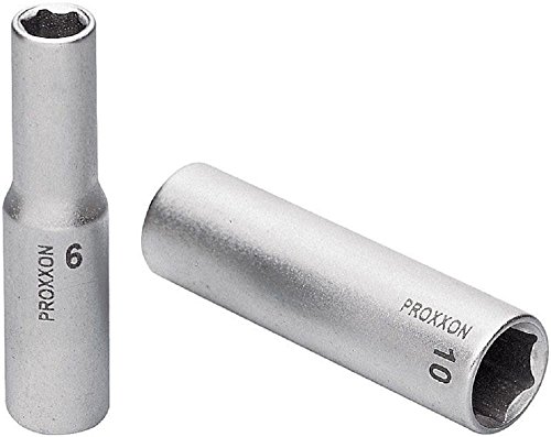 Proxxon 23 777 Vaso Largos de 1/4" para Pernos Roscados muy Salientes, Tamaño 11mm, Longitud Total 50mm