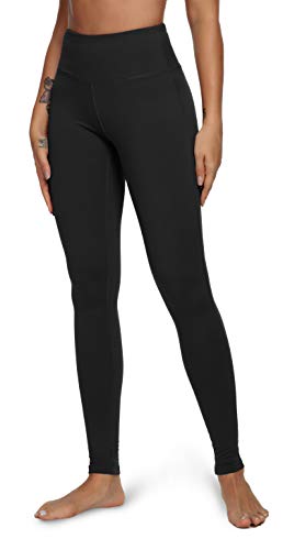 QUEENIEKE Pantalones de Entrenamiento de Yoga Power Flex Rodilleras para Mujeres Color Negro Tamaño S