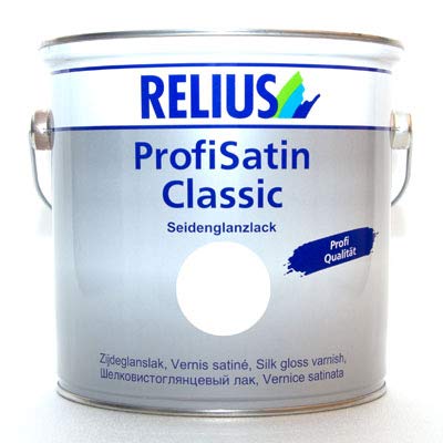 Relius ProfiSatin Classic - Barniz satinado (0,368 L), color blanco