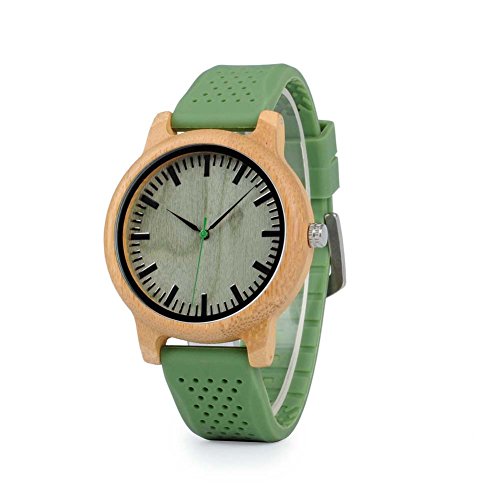 Reloj de madera de bambú BOBO BIRD W-B06