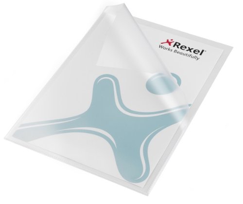 Rexel Funda uñero antideslizante sellado 1/4 transparente (25) - Carpeta (Polipropileno (PP), Transparente, A4, 30 hojas, 238 mm, 327 mm)