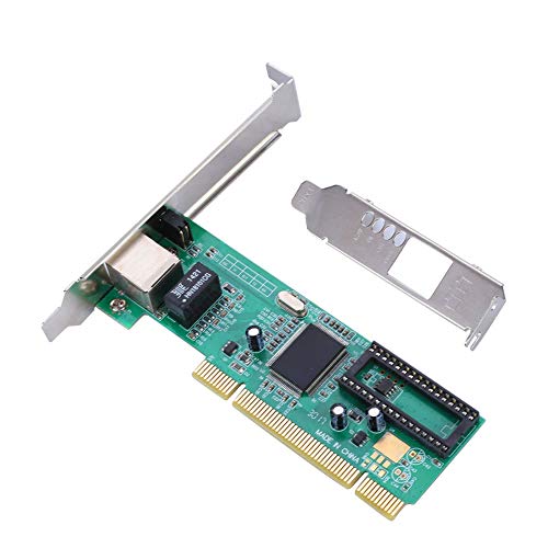 RTL8169 Gigabit LAN, PCI Tarjeta de Red PCI Realtek 8169 de un Puerto 10/100/1000Mbps Gigabit Ethernet Admite múltiples Sistemas, para Windows 7/8/10/LINUX para Escritorio,estación de Trabajo y Otros