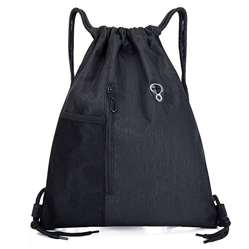 Ruberg - Bolsa de Deporte Resistente al Desgaste Resistente al Agua para Hombre con Cremallera Bolsillo Interior Exterior Gym Bag Bolsa Hipster Mochila Forrada Junegen Mäüdchen Negro