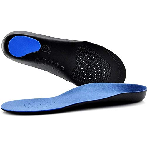 Ruyu Pie Plano la Ayuda de Arco de la Plantilla cirugía plástica Altura 3 cm 3D Avanzada cómoda de la Felpa de Tela Plantillas ortopédicas (Color : Blue, Shoe Size : M 41 to 43 275mm)