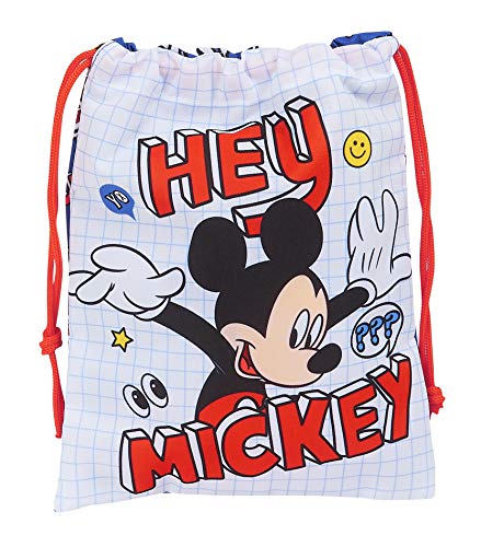 Safta Saquito Merienda Lunch Bag de Mickey Clubhouse, 200x250mm, Mickey Mouse