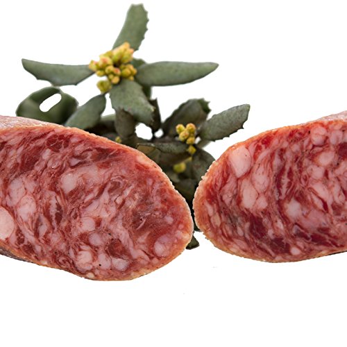 SALCHICHON VELA IBERICA BELLOTA. Elaboración artesanal, curación tradicional y envasado al vacio para una mejor conservación. Peso aproximado 500 gr.