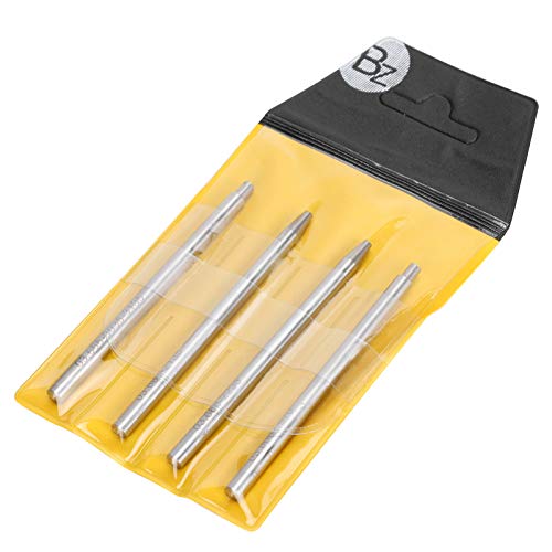 SALUTUYA 4pcs Material de Acero de aleación Perforadora de Eje de Peso Exquisita Mano de Obra Cómoda para sostener Rotor oscilante Juego de Punzones de Eje de Peso Herramienta de reparación de