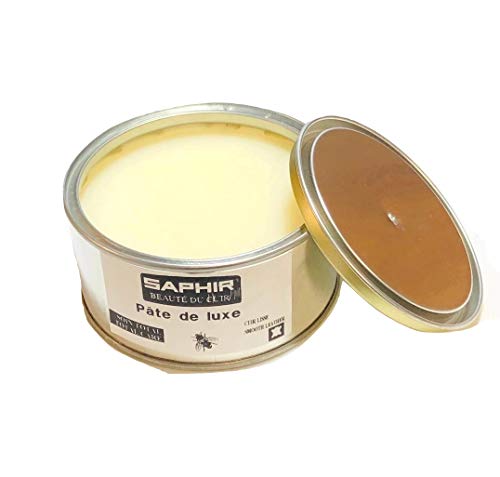 Saphir – Betún para Zapatos Beaute du Cuir Pate de Luxe – 250 ml Blanco neutro