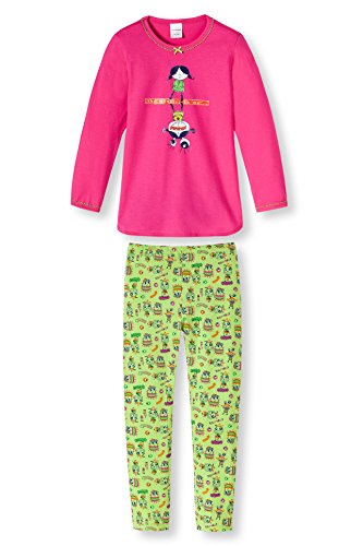 Schiesser MD Schlafanzug Lang Pijama, Rot (Pink 504), 4 años (104 cm) para Niñas