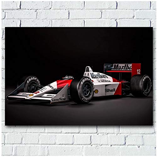 SDGW Mclaren Honda Classic Formula One F1 Sport Car Wall Art Posters Canvas Prints Pinturas para La Decoración De La Sala De Estar-60X100Cm Sin Marco