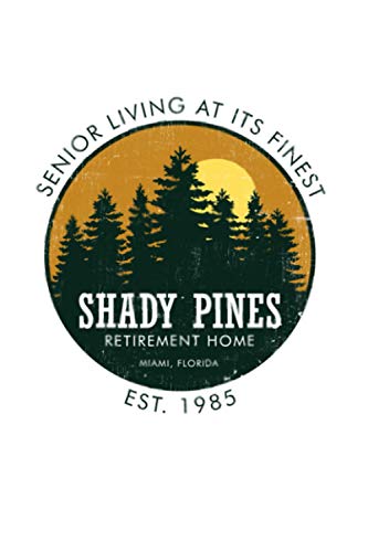 Shady Pines Retirement Home ✅ 80's Tv Series Notebook: Journal, Planner, Diary, 6x9 120 Pages, Matte Finish Cover, Lined College Ruled Paper