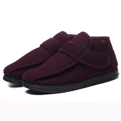 SHANGN Zapatillas para Diabéticos Artritis Edema Zapatos Diabéticos Hinchados Hombres Mujeres Ancianos Zapatos De Casa De Espuma Viscoelástica De Ajuste Ancho,Purple-EU38/240mm