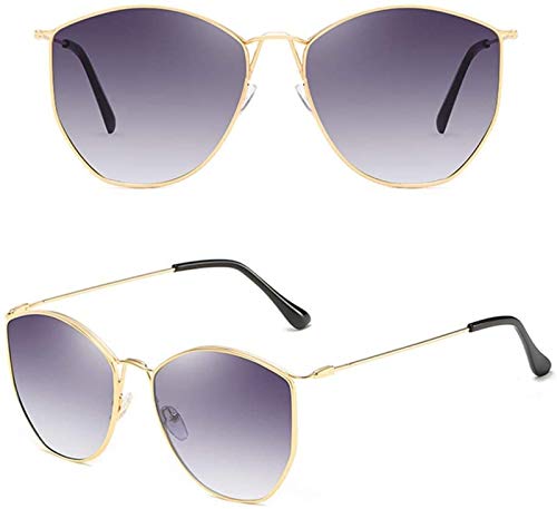 SONG Polígonos de Moda Gafas de Sol para Mujer Tendencia Retro Personalidad Protección UV Gafas de Sol Gafas de Conducción,D