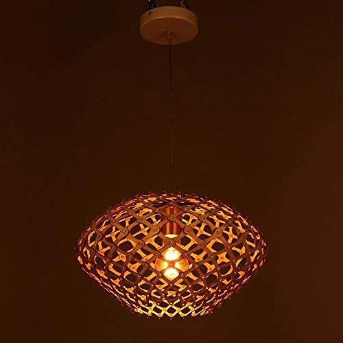 SONGAI Duradero Exquisito Luz Pendiente Granja 14,5" Wide diseñador Creativo de Madera Grandes lámparas en Estilo Natural