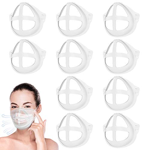 Soporte para máscara 3D – 10 piezas interior de silicona – Soporte de soporte para la nariz para respirar suavemente, accesorios para máscara facial