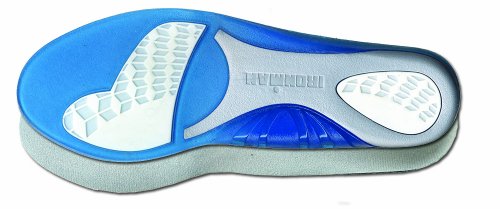 Spenco Ironman - Plantillas gel, tamaño 44 - 46, color azul / gris / blanco