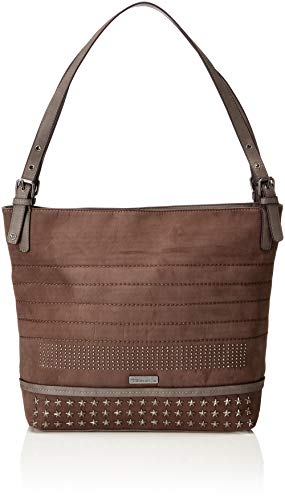 Tamaris Jasmine - Bolso de mano para mujer (34 x 14 x 48 cm), color Gris, talla 34x14x48 cm (B x H x T)