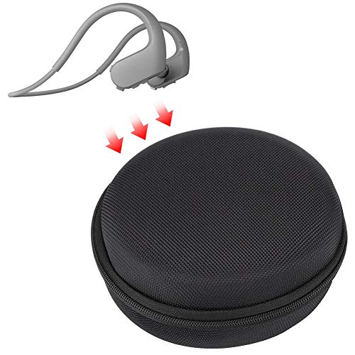 Tangxi Estuche para Auriculares con conducción ósea Bluetooth,Bolsa de Transporte de Nylon para Auriculares,Estuche Protector para Auriculares Sony NW-WS623 Bluetooth Auriculares de conducción ósea