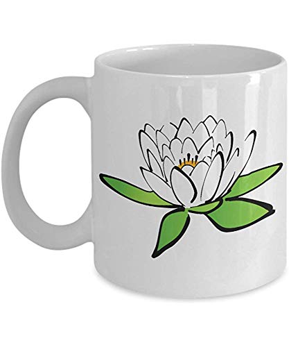 Taza de té de loto de yoga - Taza inspirada de cita de yoga - Taza de café de cerámica blanca - ¡Yogi aprobado! Esta taza es el regalo inspirador perfecto para el yoga