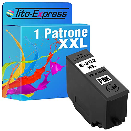Tito-Express Cartucho de tinta ProSerie 1 compatible con Epson 202XL 202 XL con 10 ml de contenido cian claro XXL Expression Premium XP-6000 XP-6005 XP-6100 XP-6105