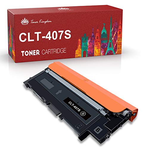 Toner Kingdom Compatible Cartucho de tóner para Samsung CLT-407S CLT-4072S CLP-320 CLP-320N CLP-320W CLP-320N CLP-325 CLP-325N CLP-325W CLX-3180 CLX-3180FN CLX-3180FW CLX-3185 CLX-3185FN (1 Paquete)